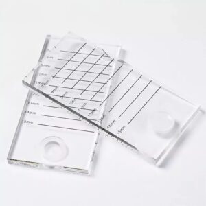 Планшет для вій скляний з лункою для клею