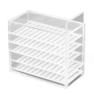 Лешбокс для вій на 5 планшеток білий