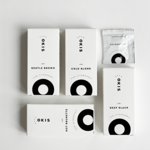 Крем-фарба для брів з окислювачем з екстрактом хни OKIS BROW  (COLD BLOND )