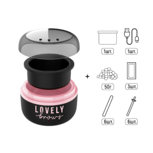 Набір з воскоплавом Міні USB для депіля (Рожевий)